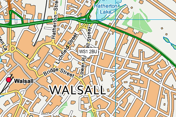 WS1 2BU map - OS VectorMap District (Ordnance Survey) WS1 2BU map - OS VectorMap District (Ordnance Survey)