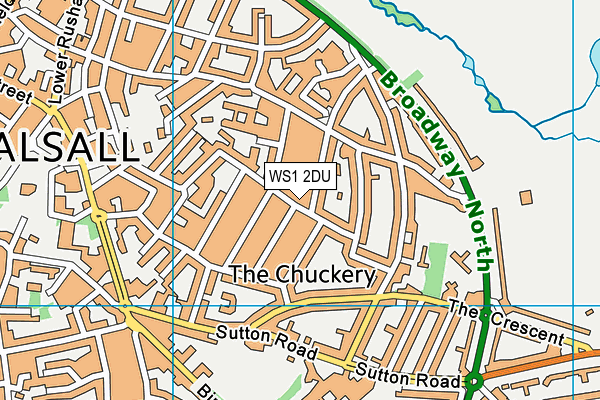 WS1 2DU map - OS VectorMap District (Ordnance Survey) WS1 2DU map - OS VectorMap District (Ordnance Survey)