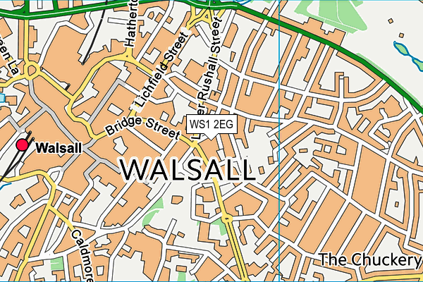 WS1 2EG map - OS VectorMap District (Ordnance Survey) WS1 2EG map - OS VectorMap District (Ordnance Survey)