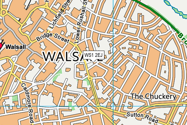 WS1 2EJ map - OS VectorMap District (Ordnance Survey) WS1 2EJ map - OS VectorMap District (Ordnance Survey)