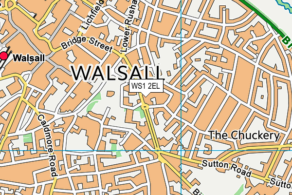WS1 2EL map - OS VectorMap District (Ordnance Survey) WS1 2EL map - OS VectorMap District (Ordnance Survey)