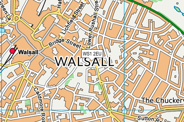 WS1 2EU map - OS VectorMap District (Ordnance Survey) WS1 2EU map - OS VectorMap District (Ordnance Survey)
