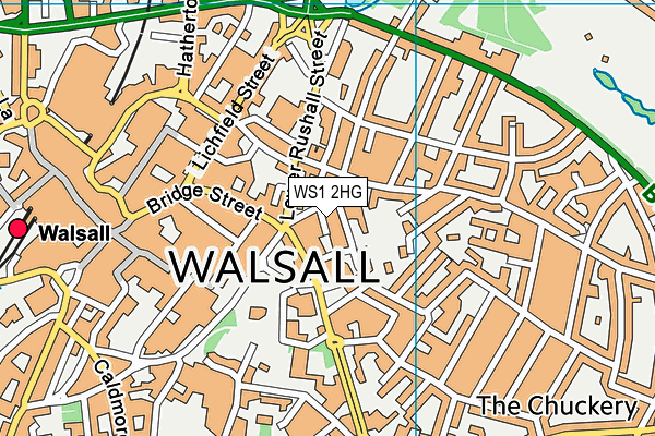 WS1 2HG map - OS VectorMap District (Ordnance Survey) WS1 2HG map - OS VectorMap District (Ordnance Survey)