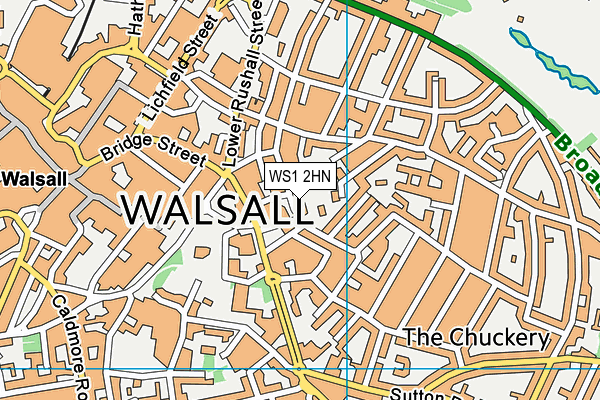 WS1 2HN map - OS VectorMap District (Ordnance Survey)