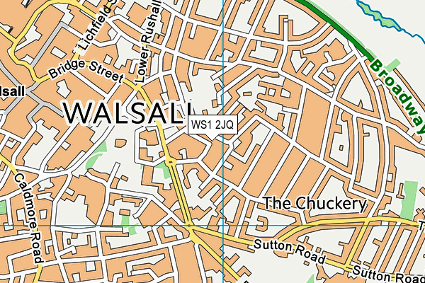 WS1 2JQ map - OS VectorMap District (Ordnance Survey) WS1 2JQ map - OS VectorMap District (Ordnance Survey)