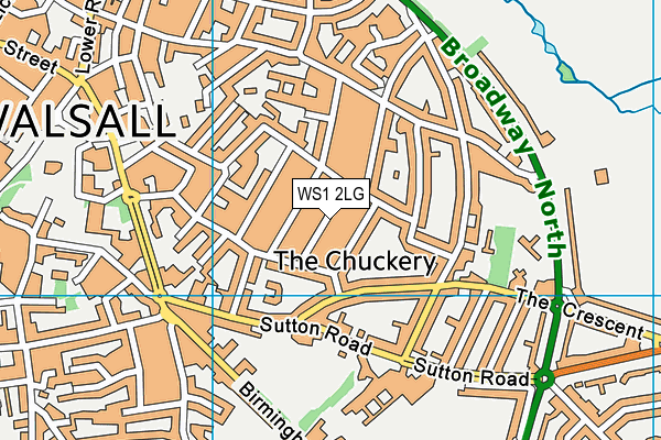 WS1 2LG map - OS VectorMap District (Ordnance Survey) WS1 2LG map - OS VectorMap District (Ordnance Survey)