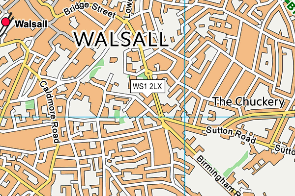 WS1 2LX map - OS VectorMap District (Ordnance Survey) WS1 2LX map - OS VectorMap District (Ordnance Survey)