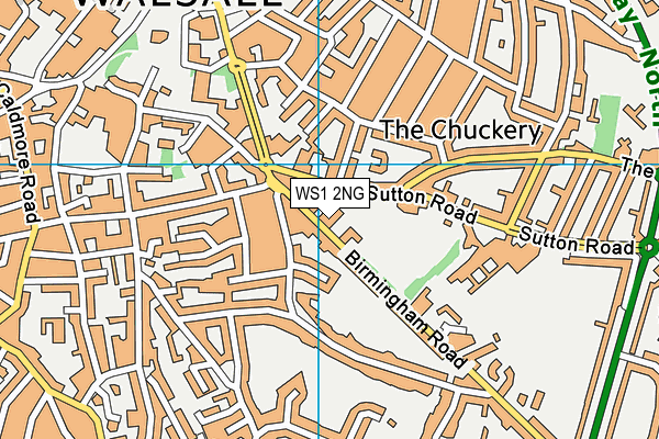 WS1 2NG map - OS VectorMap District (Ordnance Survey) WS1 2NG map - OS VectorMap District (Ordnance Survey)