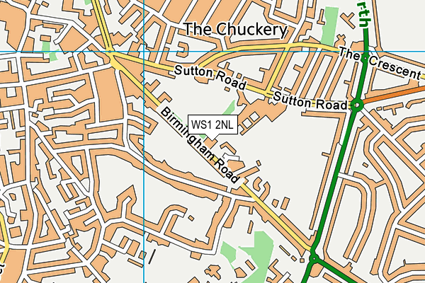 WS1 2NL map - OS VectorMap District (Ordnance Survey) WS1 2NL map - OS VectorMap District (Ordnance Survey)