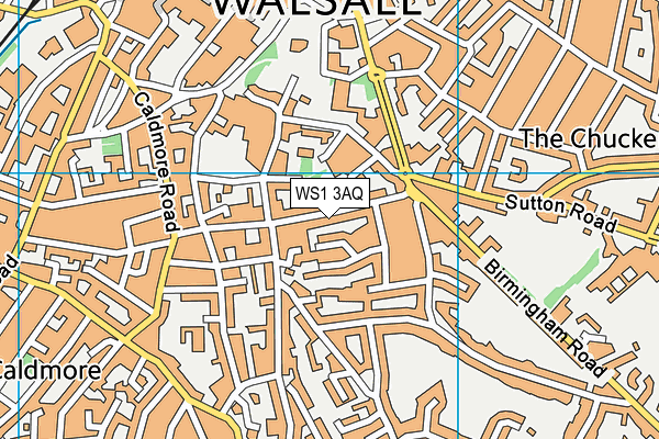 WS1 3AQ map - OS VectorMap District (Ordnance Survey) WS1 3AQ map - OS VectorMap District (Ordnance Survey)