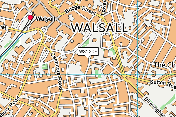 WS1 3DF map - OS VectorMap District (Ordnance Survey) WS1 3DF map - OS VectorMap District (Ordnance Survey)