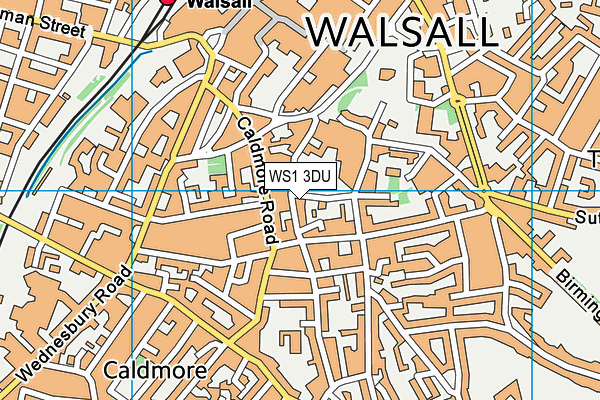 WS1 3DU map - OS VectorMap District (Ordnance Survey) WS1 3DU map - OS VectorMap District (Ordnance Survey)