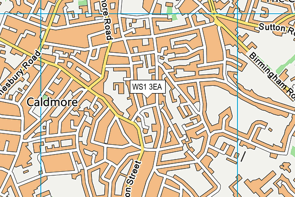 WS1 3EA map - OS VectorMap District (Ordnance Survey) WS1 3EA map - OS VectorMap District (Ordnance Survey)