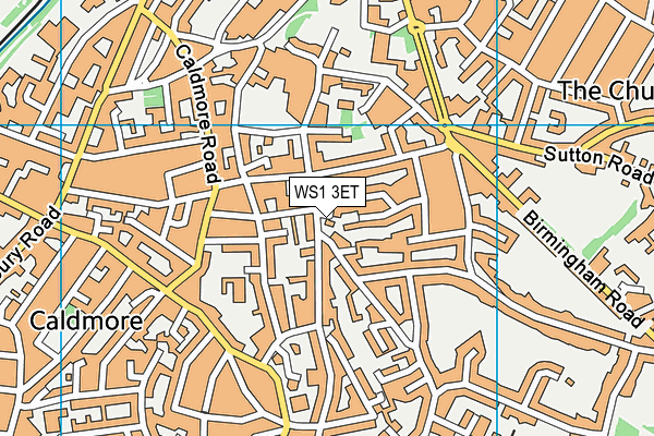 WS1 3ET map - OS VectorMap District (Ordnance Survey) WS1 3ET map - OS VectorMap District (Ordnance Survey)