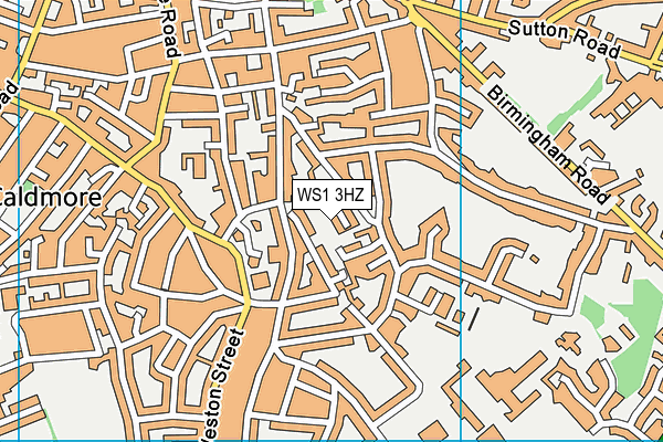 WS1 3HZ map - OS VectorMap District (Ordnance Survey) WS1 3HZ map - OS VectorMap District (Ordnance Survey)