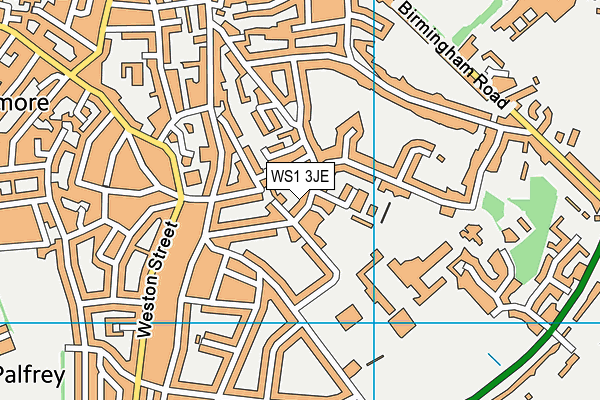 WS1 3JE map - OS VectorMap District (Ordnance Survey) WS1 3JE map - OS VectorMap District (Ordnance Survey)