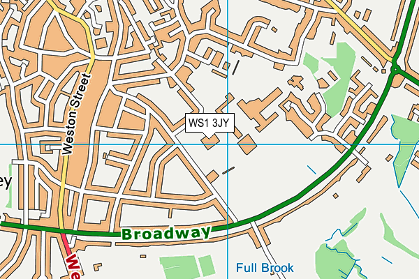 WS1 3JY map - OS VectorMap District (Ordnance Survey) WS1 3JY map - OS VectorMap District (Ordnance Survey)