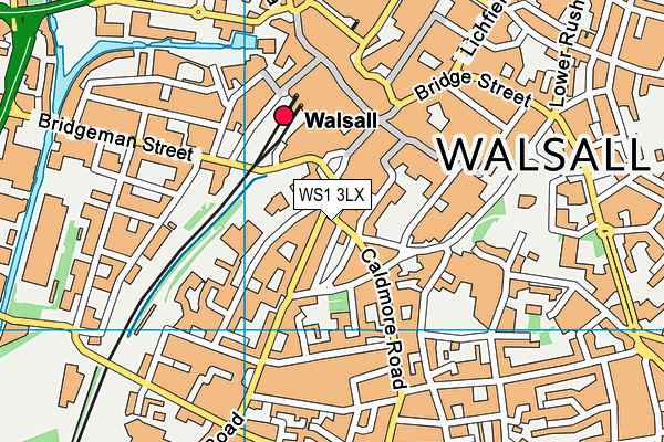 WS1 3LX map - OS VectorMap District (Ordnance Survey) WS1 3LX map - OS VectorMap District (Ordnance Survey)