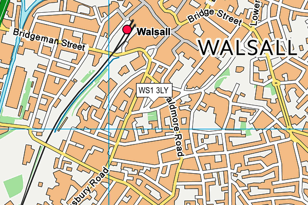 WS1 3LY map - OS VectorMap District (Ordnance Survey) WS1 3LY map - OS VectorMap District (Ordnance Survey)