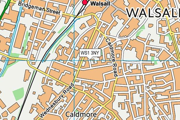 WS1 3NY map - OS VectorMap District (Ordnance Survey) WS1 3NY map - OS VectorMap District (Ordnance Survey)