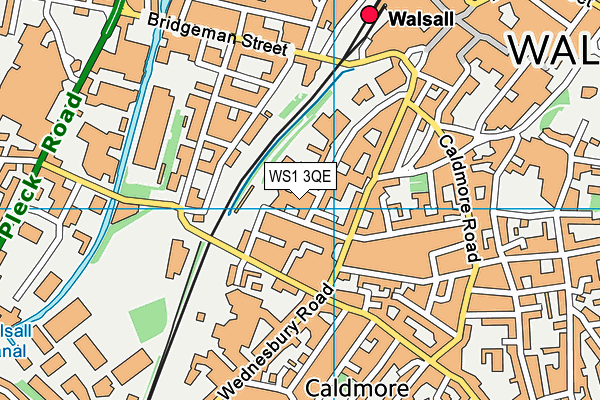 WS1 3QE map - OS VectorMap District (Ordnance Survey) WS1 3QE map - OS VectorMap District (Ordnance Survey)