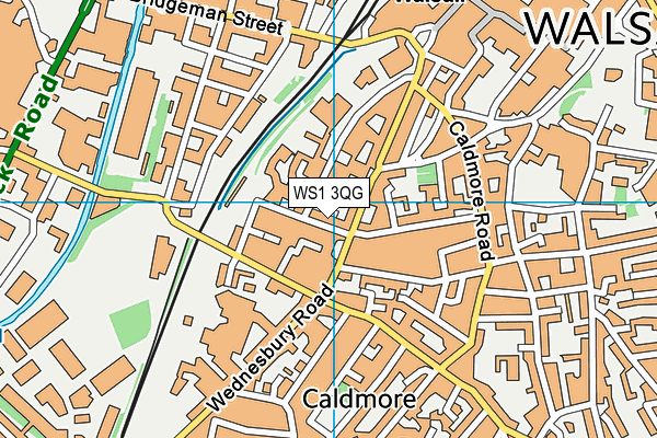 WS1 3QG map - OS VectorMap District (Ordnance Survey) WS1 3QG map - OS VectorMap District (Ordnance Survey)