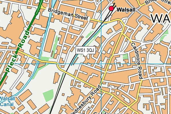 WS1 3QJ map - OS VectorMap District (Ordnance Survey) WS1 3QJ map - OS VectorMap District (Ordnance Survey)