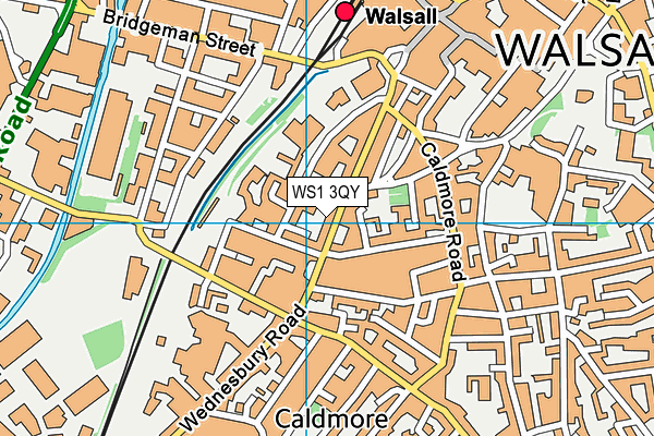 WS1 3QY map - OS VectorMap District (Ordnance Survey) WS1 3QY map - OS VectorMap District (Ordnance Survey)