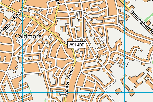 WS1 4DD map - OS VectorMap District (Ordnance Survey) WS1 4DD map - OS VectorMap District (Ordnance Survey)