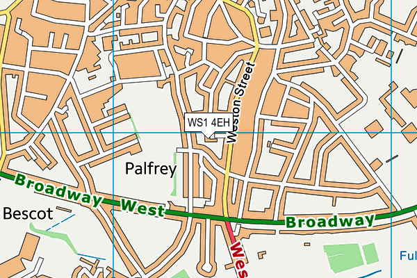 WS1 4EH map - OS VectorMap District (Ordnance Survey) WS1 4EH map - OS VectorMap District (Ordnance Survey)