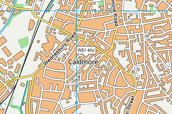 WS1 4HJ map - OS VectorMap District (Ordnance Survey) WS1 4HJ map - OS VectorMap District (Ordnance Survey)