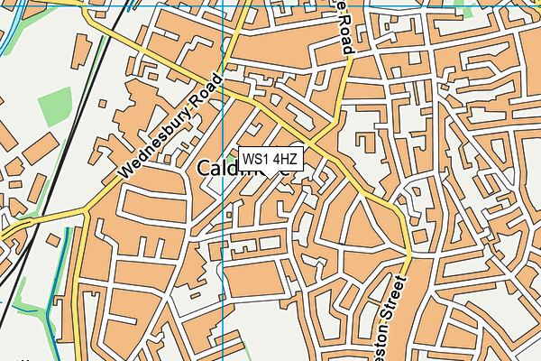 WS1 4HZ map - OS VectorMap District (Ordnance Survey) WS1 4HZ map - OS VectorMap District (Ordnance Survey)