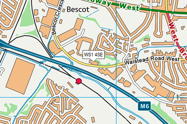 WS1 4SE map - OS VectorMap District (Ordnance Survey) WS1 4SE map - OS VectorMap District (Ordnance Survey)