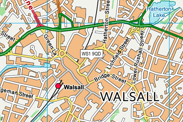 WS1 9QD map - OS VectorMap District (Ordnance Survey) WS1 9QD map - OS VectorMap District (Ordnance Survey)