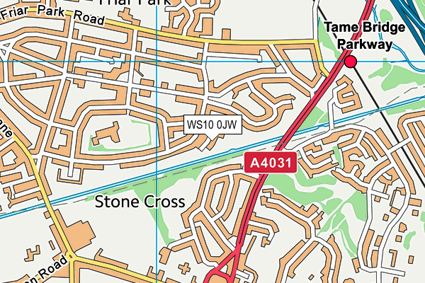 WS10 0JW map - OS VectorMap District (Ordnance Survey) WS10 0JW map - OS VectorMap District (Ordnance Survey)