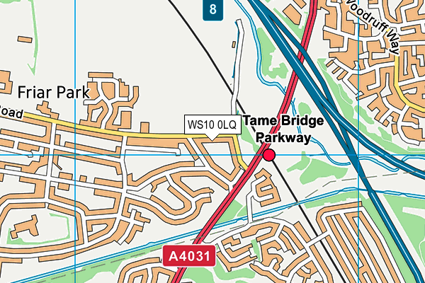 WS10 0LQ map - OS VectorMap District (Ordnance Survey) WS10 0LQ map - OS VectorMap District (Ordnance Survey)