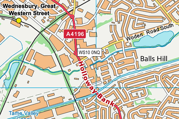 WS10 0NQ map - OS VectorMap District (Ordnance Survey) WS10 0NQ map - OS VectorMap District (Ordnance Survey)