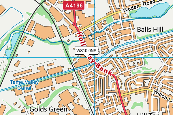 WS10 0NS map - OS VectorMap District (Ordnance Survey) WS10 0NS map - OS VectorMap District (Ordnance Survey)