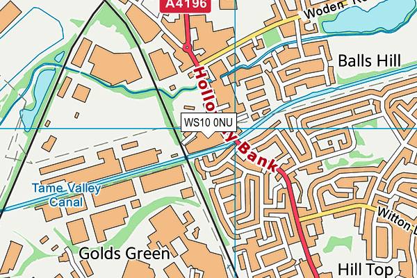 WS10 0NU map - OS VectorMap District (Ordnance Survey) WS10 0NU map - OS VectorMap District (Ordnance Survey)