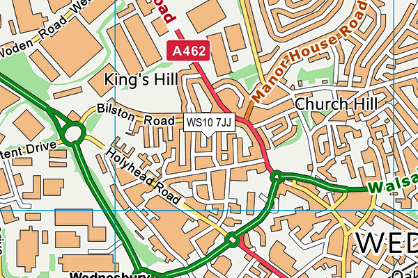 WS10 7JJ map - OS VectorMap District (Ordnance Survey)