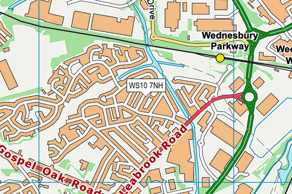WS10 7NH map - OS VectorMap District (Ordnance Survey) WS10 7NH map - OS VectorMap District (Ordnance Survey)