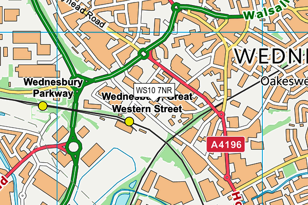 WS10 7NR map - OS VectorMap District (Ordnance Survey) WS10 7NR map - OS VectorMap District (Ordnance Survey)