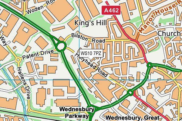WS10 7PZ map - OS VectorMap District (Ordnance Survey) WS10 7PZ map - OS VectorMap District (Ordnance Survey)
