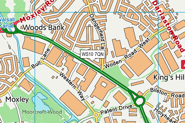 WS10 7QN map - OS VectorMap District (Ordnance Survey) WS10 7QN map - OS VectorMap District (Ordnance Survey)