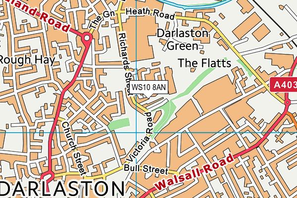 WS10 8AN map - OS VectorMap District (Ordnance Survey) WS10 8AN map - OS VectorMap District (Ordnance Survey)