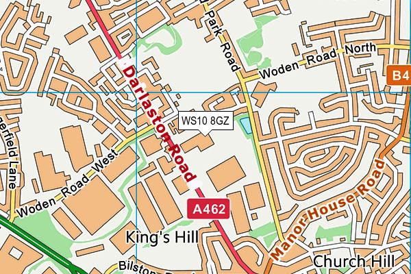 WS10 8GZ map - OS VectorMap District (Ordnance Survey)