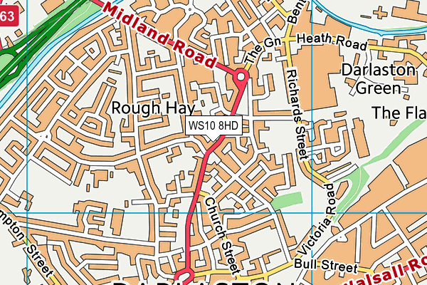 WS10 8HD map - OS VectorMap District (Ordnance Survey) WS10 8HD map - OS VectorMap District (Ordnance Survey)