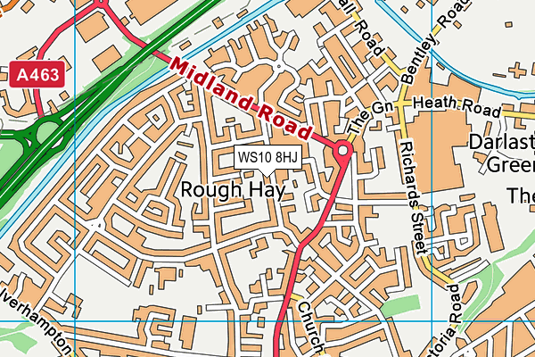 WS10 8HJ map - OS VectorMap District (Ordnance Survey) WS10 8HJ map - OS VectorMap District (Ordnance Survey)