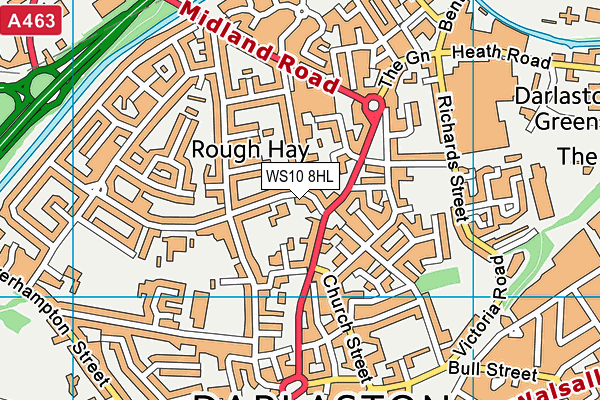 WS10 8HL map - OS VectorMap District (Ordnance Survey) WS10 8HL map - OS VectorMap District (Ordnance Survey)