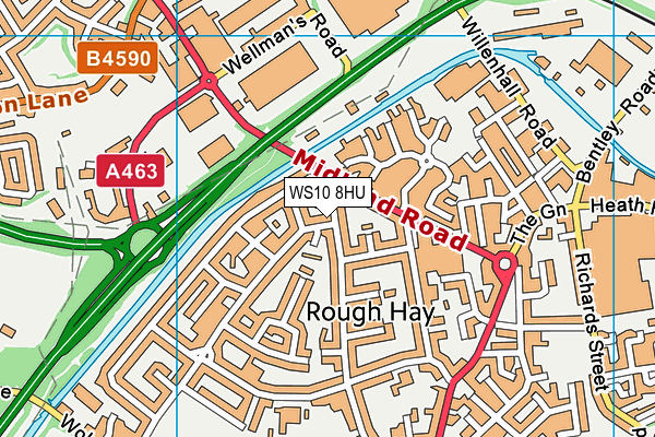 WS10 8HU map - OS VectorMap District (Ordnance Survey) WS10 8HU map - OS VectorMap District (Ordnance Survey)